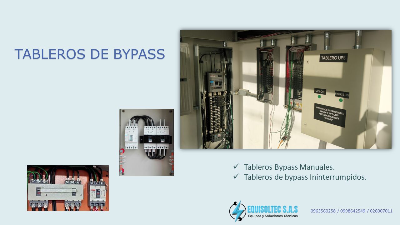 TABLERO DE BYPASS PARA UPS