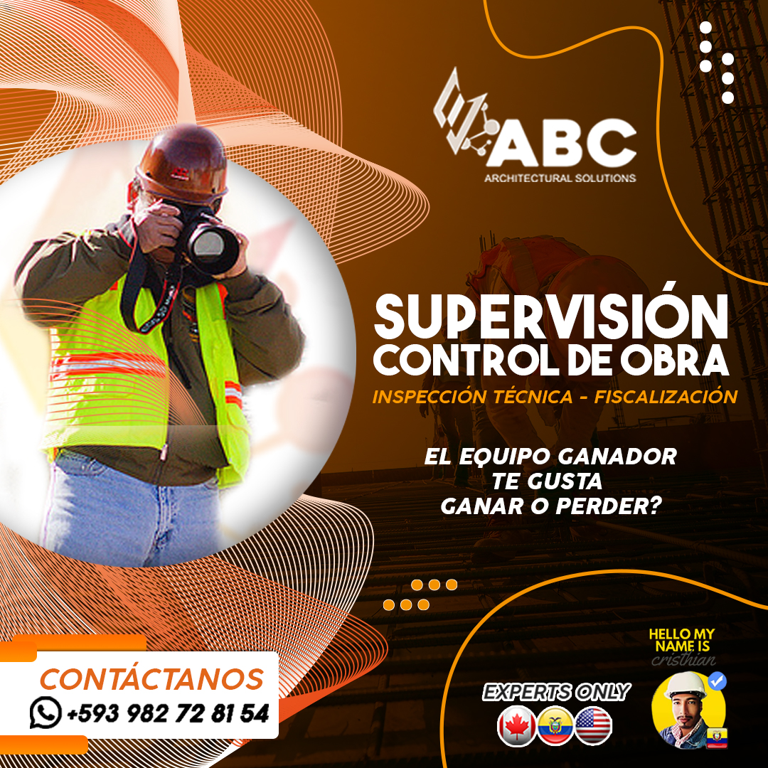Residentes de obra en Manta Ecuador, supervisor de Obra, fiscalizadores, fiscalización, arquitectos de Manta, arquitectos
