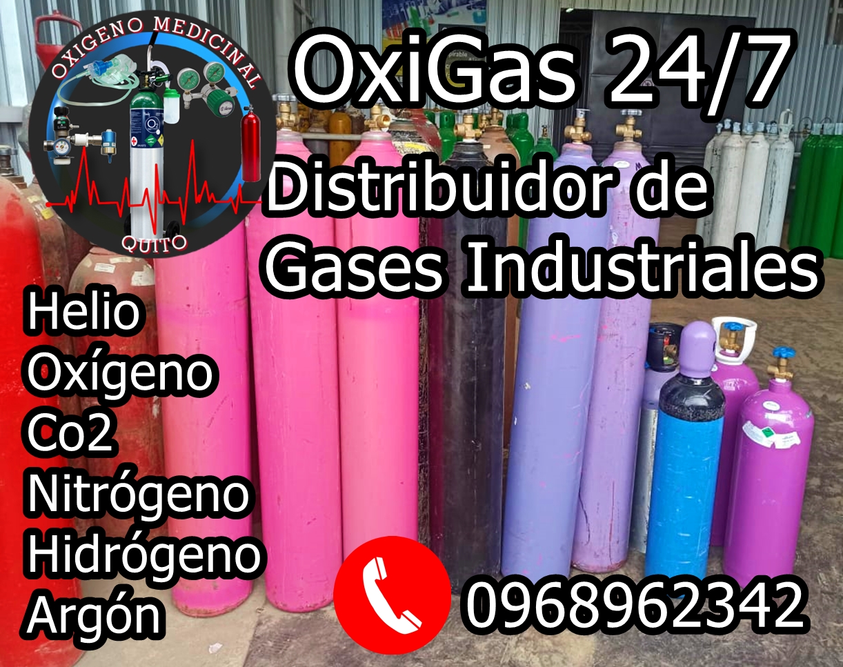 Oxigeno Medicinal Industrial Quito Gases Industriales Globos de Helio