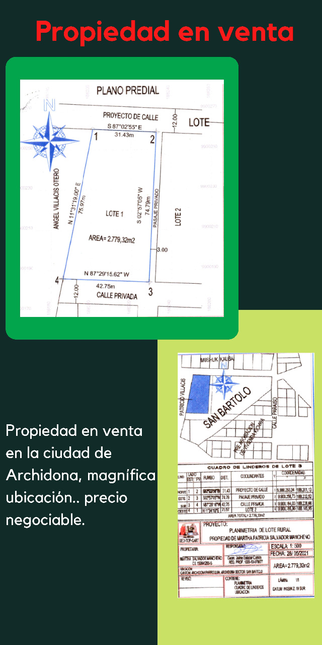 Terreno en venta | OPORTUNIDAD en Archidona, Napo, Ecuador