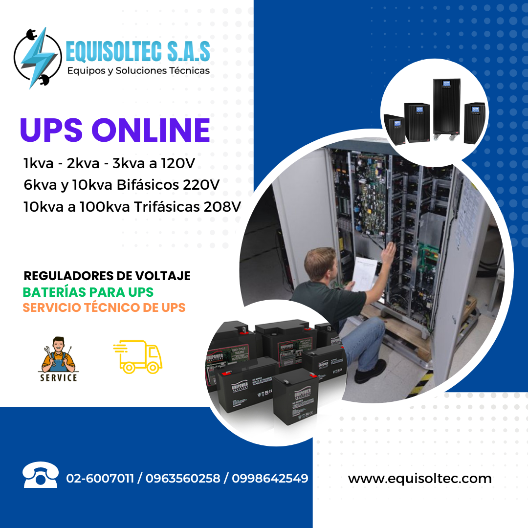 MANTENIMIENTO DE UPS, CAMBIO BATERIA UPS, BATERIA PARA UPS, SERVICIO TECNICO DE UPS