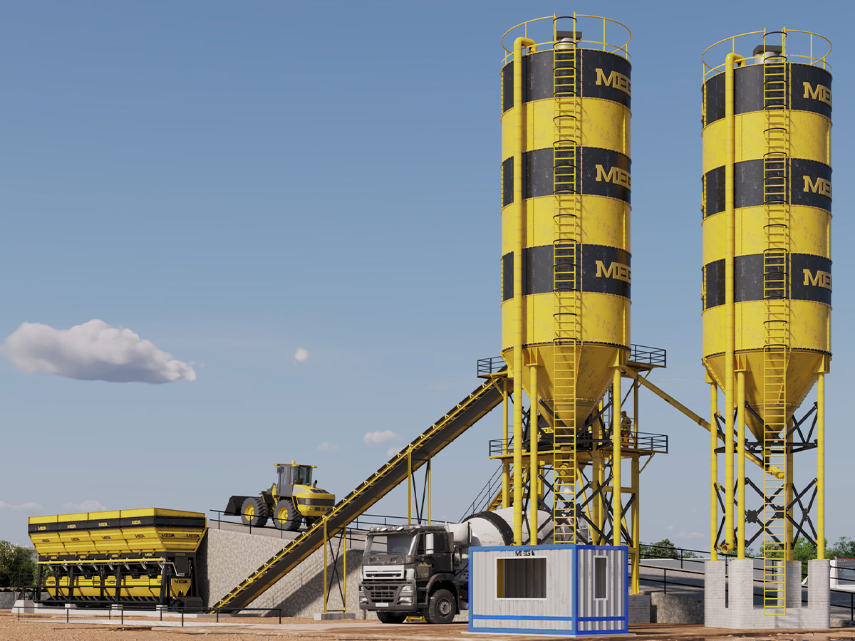 MEGA PLANTA DE CONCRETO 90 m3 – MEZCLADORA TWINSHAFT – ENVÍO GRATIS