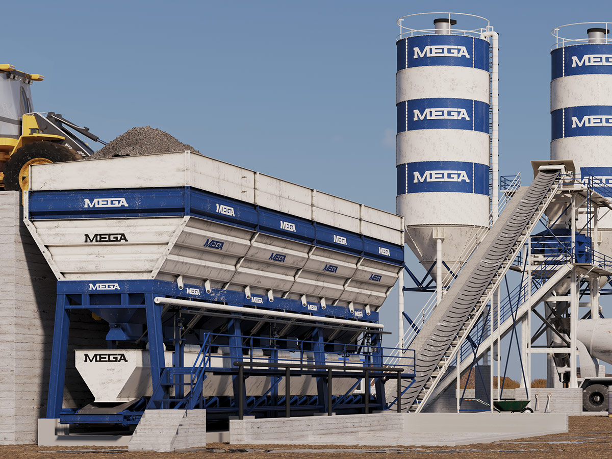 MEGA PLANTA DE CONCRETO 120 m3 – MEZCLADORA TWINSHAFT – ENVÍO GRATIS