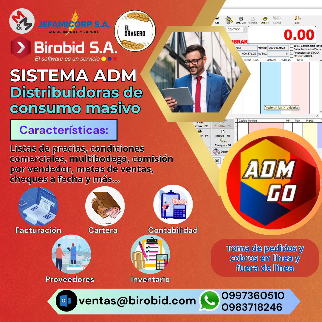 SISTEMA CON FACTURA ELECTRONICA PARA DISTRIBUIDORAS