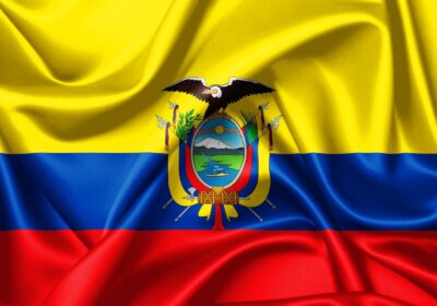 ecuador-waving-flag-close-up-silk-texture-image-illustration-background-free-photo