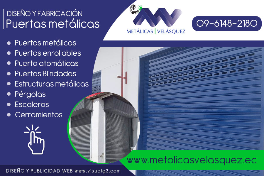Puertas metálicas en Quito
