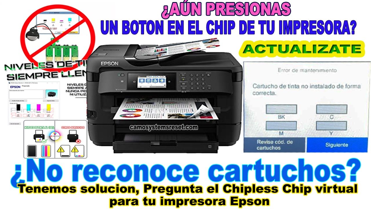 adjprog Reset almohadillas ET2550 2500 ET2400 ET2800 2803 1810 L5290
