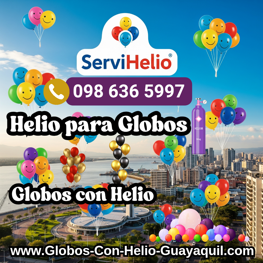 ServiHelio Globos con Helio en Guayaquil Helio para Globos