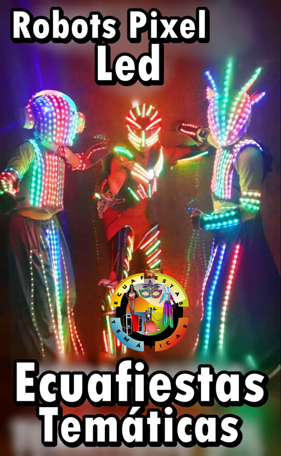 Show Hora Loca Guayaquil Robots Led Cabezones